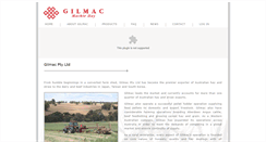 Desktop Screenshot of gilmac.com.au